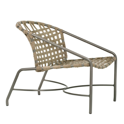 KANTAN ALUMINUM LOUNGE CHAIR WITH SUN CLOTH STRAP