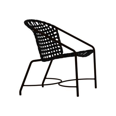 KANTAN ALUMINUM DINING ARM CHAIR WITH VINYL STRAP