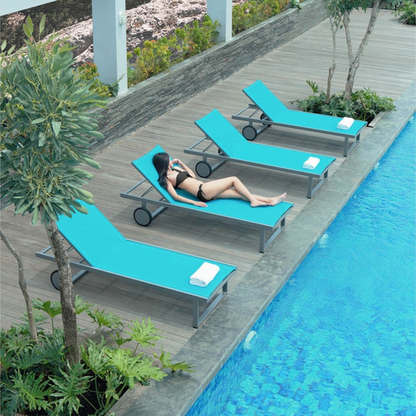 ALLUX LOUNGER / REGULAR SLING / ALUMINUM WHEELS / STANDARD FINISH