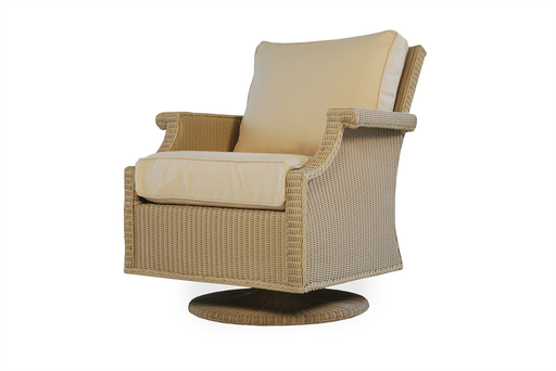 HAMPTONS SWIVEL ROCKER LOUNGE CHAIR / GRADE A /SELF WELT