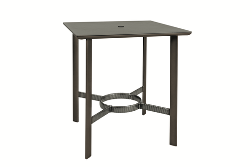 PARKWAY 36 SQ UMBRELLA BAR TABLE W/SOLID ALUMINUM TOP