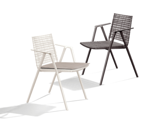 BRANCH DINING ARMCHAIR / ALUMINUM / POLYPROPYLENE