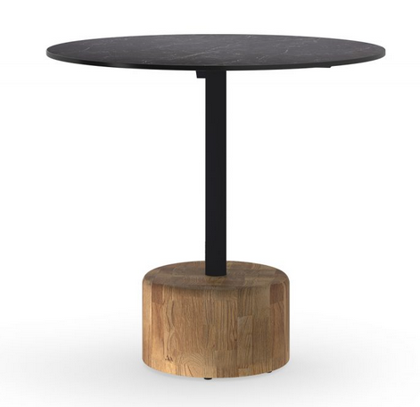 GLYPH 31.5 RD BISTRO TABLE PC BASE W/ HPL TOP