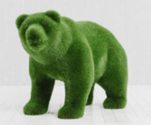 BACHO SMALL BEAR / 39 x 63 x 25 / GREEN